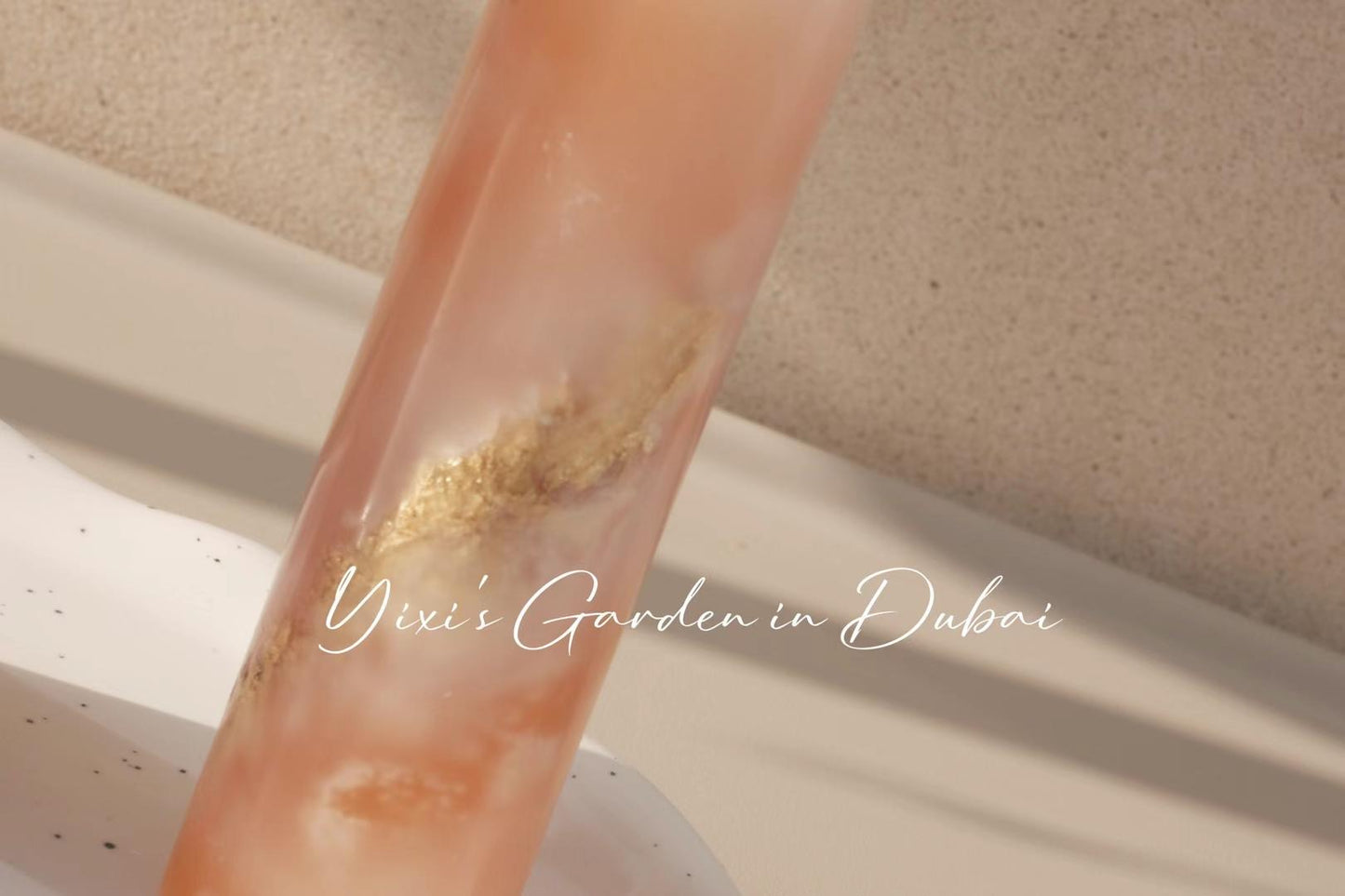 Stone-patterned Candle-get two