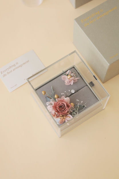 Preserved flowers-Ring gift box