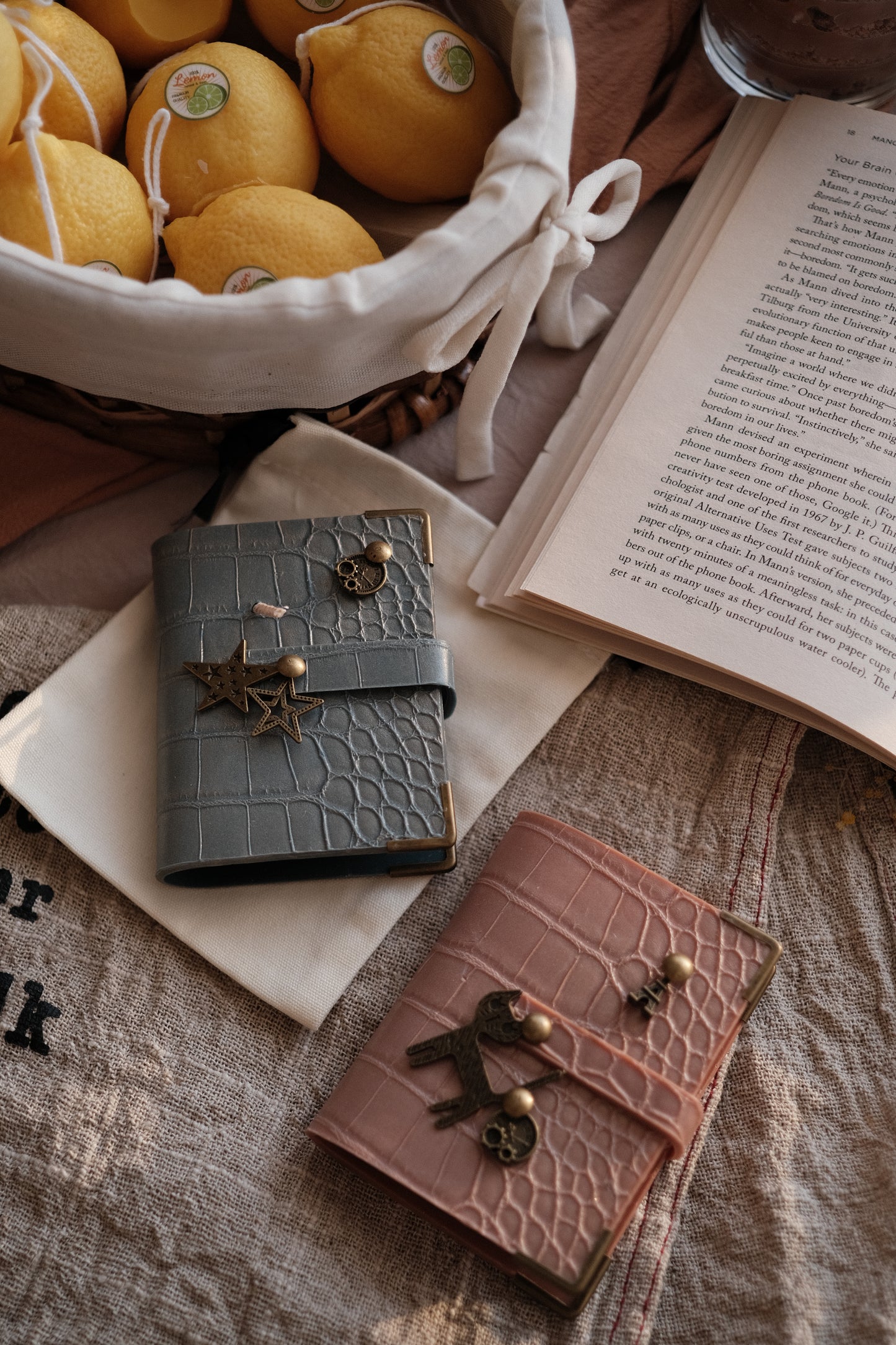 A Candle Shaped Like a Notebook